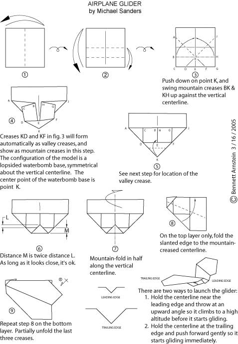 origami jet instructions