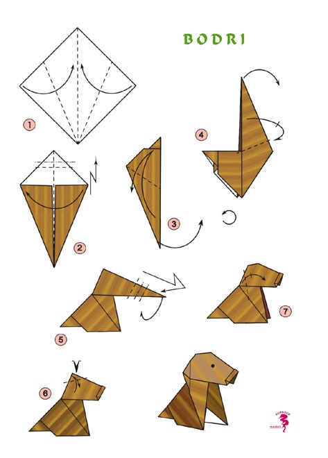 origami kutya