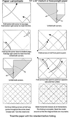 origami lamp tutorial
