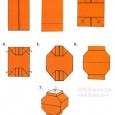 Origami lantern instructions