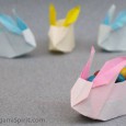 Origami lapin de paques