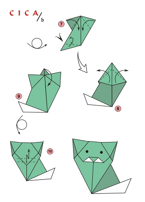 origami macska