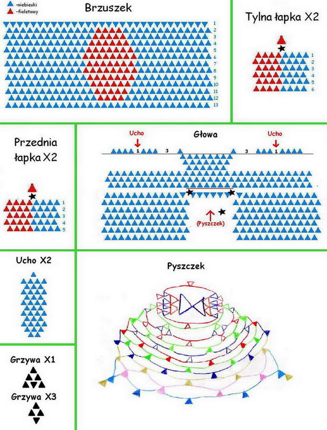 origami modu?owe diagramy