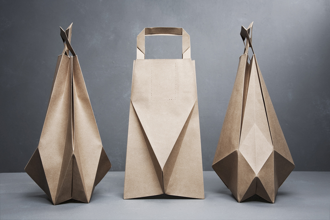 Origami paper bags