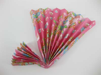 origami paper fan