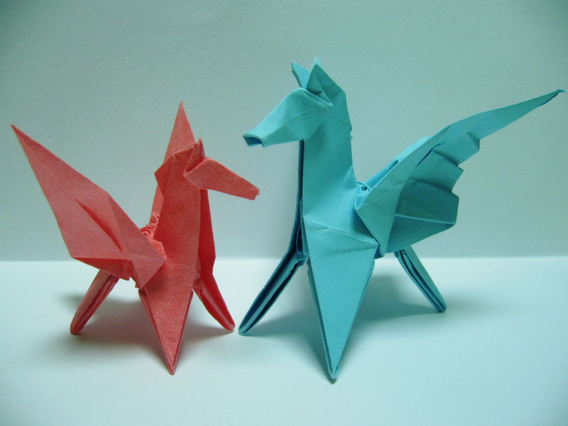 origami pegase