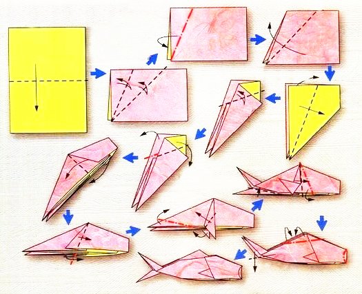 origami poisson diagramme