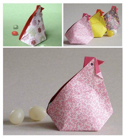 origami pour paques