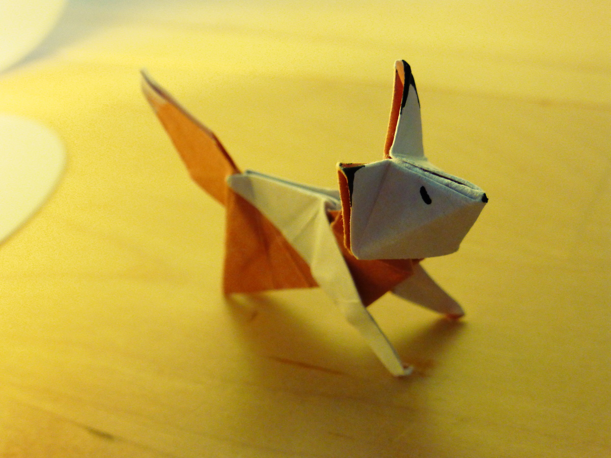 origami renard tuto