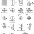 Origami robot diagrams