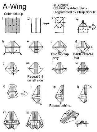 origami robot diagrams