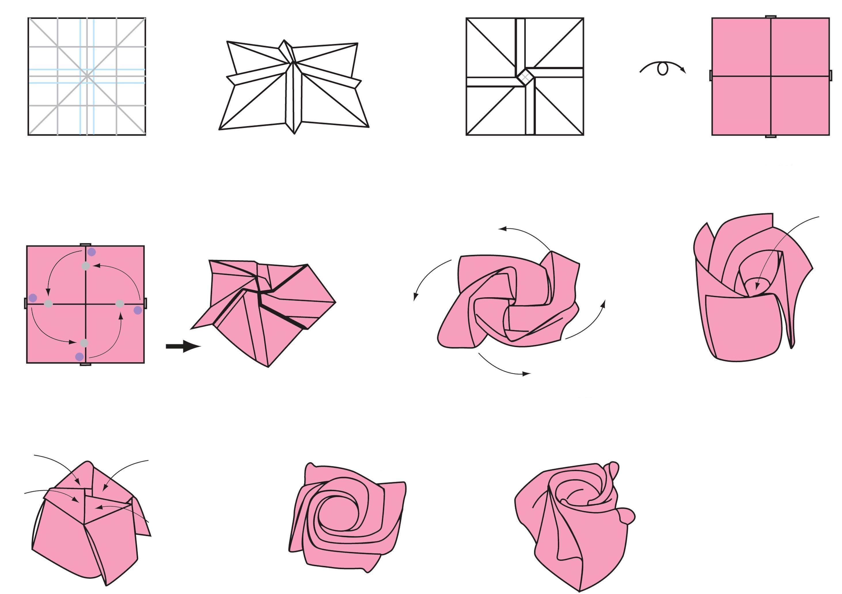 origami rose pdf
