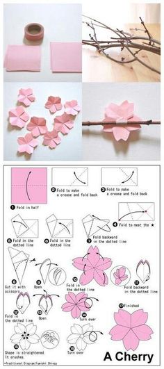 origami rose tuto