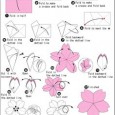 Origami sakura flower instructions