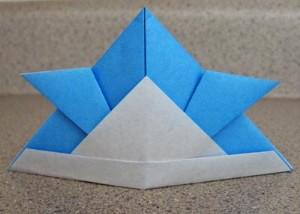 origami samurai helmet