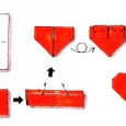 Origami serviette coeur