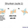 Origami shuriken facile