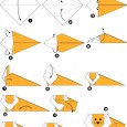 Origami simple animaux