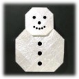 Origami snowman instructions
