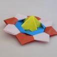 Origami spinner top