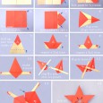 Origami star step by step