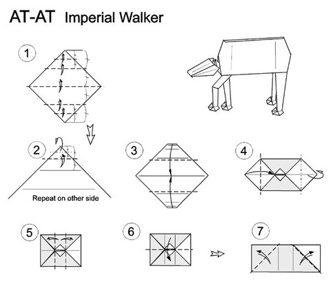 origami star wars facile