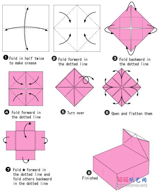 origami table instructions