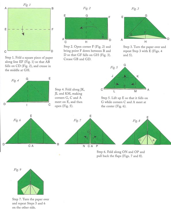 origami tent instructions
