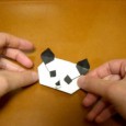 Origami tete de panda