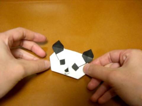 origami tete de panda