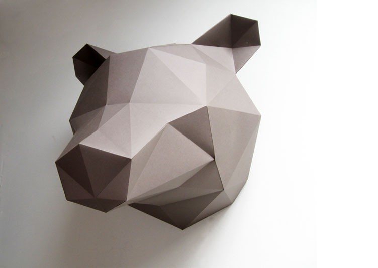 origami tete ours