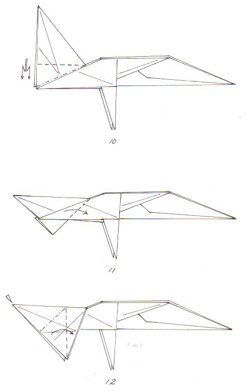 origami tiger diagram