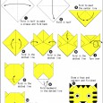 Origami tiger face