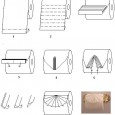 Origami toilet paper instructions