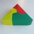 Origami triangle box instructions