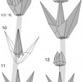 Origami tulip diagram