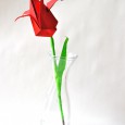 Origami tulipany
