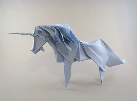 origami unicorn roman diaz