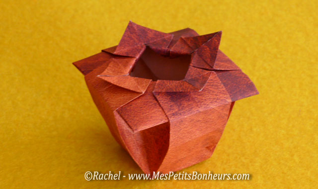 origami vase facile