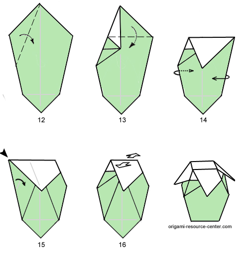 origami vase step by step