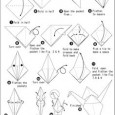 Paper cranes origami instructions