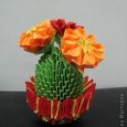 Paper flower origami 3d model