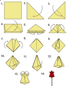 papier origami rose