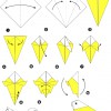 Perroquet en origami