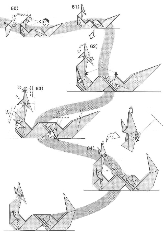 plan origami dragon