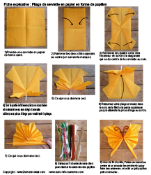 pliage de serviette en papier explication