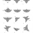 Pliage origami papillon