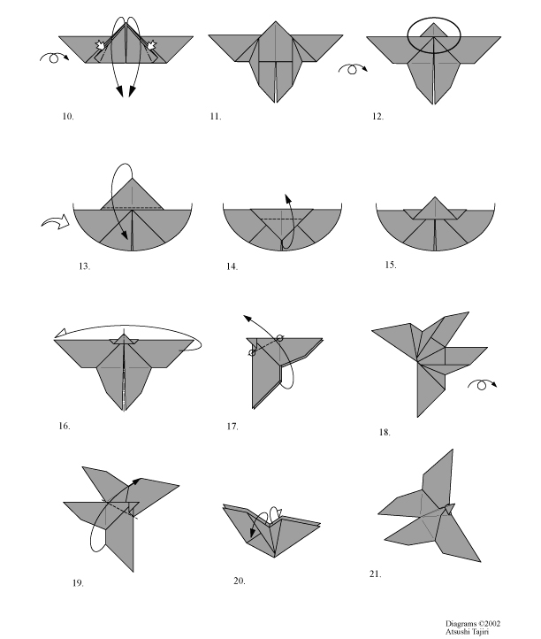 pliage origami papillon