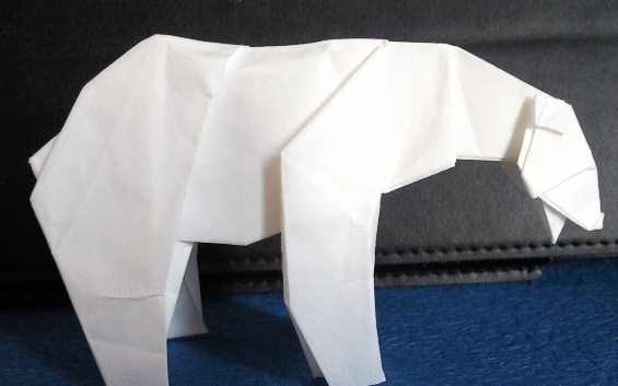 polar bear origami instructions