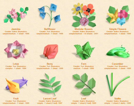 printable origami flower instructions